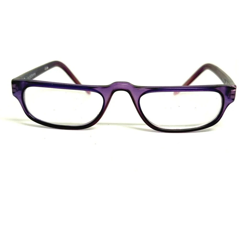 Liz Claiborne Womens Reading Glasses Purple Rectangular‎ Frames 76506083